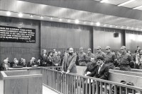Image of sheet 19901090 photo 13: Staatssicherheitsgericht. Prozess gegen die angeklagten kurdischen Anwälte v.l.n.r. Vedat Aydin, Ahmet Zeki Okçuoğlu, und Mustafa Oezer während einem Prozess im Ankaraer Staatsgericht stehen vor dem Staatsrichter in der Anklagebank. Kurds Kurdish Turkey Ankara Dec. 1990 Türkei Kurd Kurds Human rights Kurden
Türkei Kurdische Ostanatolien
√