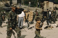 Image of sheet 19903014 photo 2: ONUCA-Truppen (United Nations Observer Group in Central America) sammeln Waffen der Contra-Rebellen, Yamales Honduras 1990.
Demobilizes Nicaraguan Resistance Forces