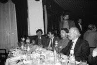 Image of sheet 19910010 photo 9: frtsg. 901100 Prozess gegen die drei kurdischen Anwälte. Portrait Leiter des Türkischen Menschenrechtsverein in Ankara. Nevzat Helvaci. Während dem Prozess gegen die kurdischen Anwälte Vedat Aydin, Ahmet Zeki Okçuoğlu und Mustafa Oezer protestieren die Verteidiger Innen vehement gegen die Gerichtspraxis. Aydin wurde im Juli von türkischen Todesschwadronen ermordet. Ankara, Türkei 12.90 Kurdish Turkey Kurds. 
02.95 der türkische Anwalt und Mitglied der Regierungskomission zu Menschenrechtsfragen ist aus Protest von seinem Posten zurückgetreten. Angehörige der Komission haben einen Bericht zur Lage in der Türkei und Foltersituation zurückgehalten. aus TA.
Kunsthaus Ausstellung Biefer Zgraggen. Diakonissin besucht Segantini Ausstellung.Kriegsbeginn USA Irak. Victory oder Peace Friedenszeichen. Stein in Holzwurzel. Wäsche hängt draussen in Winterstimmung. Gordevio Kapellen Wandmalerei. Natur Kunst Weg. Schaumbildung in Kläranlagenabfluss in Maggia.
Hausruine von Tessiner Rustico. Gordevio Tessin Ticino Maja Wicki Portrait in Porrentruit Villa Kassandra Damvant. Kanton Jura Küche Ansicht.