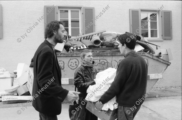 Image of sheet 19910100 photo 23: Wäne Heers, Elisabeth Schuler und Urs Beuter, Erismannhof, Zürich 1991.  Aussersihl Kreis vier 4 Wohnen Siedlung