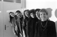 Image of sheet 19910170 photo 10: frtsg. 910160 Gruppenbild FIZ Frauen Informations Zentrum Frauen Gruppen Portrait. Quellenstrasse Zürich 1991
Fachstelle Frauen Frauenhandel Frauenmigration √
women trafficking women's migration women 
Frauen Informations Zentrum FIZ Frauen Portrait
FIZ Advocacy and Support for Migrant Women and Victims of Trafficking
Zürich Kreis fünf 5, Switzerland Europe Group 1997
© 1997, Olivia Heussler 
Gruppenbild