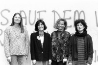 Image of sheet 19910170 photo 31: frtsg. 910160 Gruppenbild FIZ Frauen Informations Zentrum Frauen Gruppen Portrait. Quellenstrasse Zürich 1991
Fachstelle Frauen Frauenhandel Frauenmigration √ Graffiti
women trafficking women's migration
Frauen Informations Zentrum FIZ Frauen Portrait
FIZ Advocacy and Support for Migrant Women and Victims of Trafficking
Zürich Kreis fünf 5, Switzerland Europe Group 1997
© 1997, Olivia Heussler 
Gruppenbild