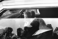 Image of sheet 19910220 photo 20: Europe wedding witness child car 
Belgic marriage wedding witness girls in a car driver