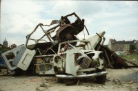 Image of sheet 19910410 photo 18: Alte Trabant en auf Schrottplatz. photographer Photography car GDR east germany