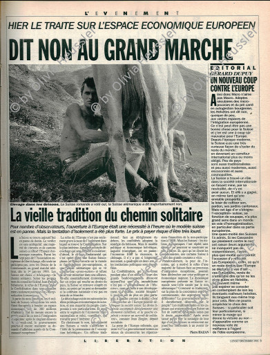 Image of sheet 19910580 photo 37: Grison, Switzerland. 08.91 print back by Libération, 2015