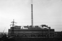 Image of sheet 19920080 photo 11: Braunkohlebergwerk im Erzgebirge. Most,  Nordböhmen, Tschechien 02.92 1992 √
Brown coal mine in the Ore Mountains Czechia Most