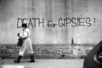 Image of sheet 19920090 photo 37: Racist graffiti against Romany people. Czechia 1992 Graffiti √ Romi Roma Tschechien 1992 
Death for Gipsies!
