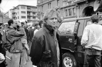 Image of sheet 19920190 photo 23: Dani Härry, Reporter und Rasender an Frühlingsdemo in Zürich, 03.92
swiss switzerland europe europa Schweiz 1992 √ Pfauen Frühling protest spring