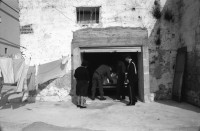 Image of sheet 19920240 photo 31: frtsg. von Bogen 92023 Carabineri brechen ilegalerweise Türe zu Privathaus auf. VW Golf der 2 Tage vorher in Lecce geklaut wurde wird gefunden. Puglia Apulien Brindisi Italien Italy 1992