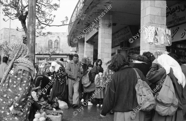 Image of sheet 19920270 photo 11: Morgen über West Jerusalem.Nebel. Obdachloser russischer Einwanderer protestiert in Fussgängerzone. West. Szenen in Ost Jerusalem. Typ. moslemisch gekleidete Frauen. Damaskus Tor. Computer mit arabischer Schrift. Frau arbeitet. im Büro. Israel Palestine 1992 A homeless russian immigrant in the pedestrian section of West Jerusalem protesting against unemployment and the lack of housing.

In the busy pedestrian zone of West Jerusalem, a homeless Russian immigrant protests against unemployment and lack of housing. Israeli military soldier.