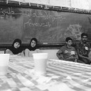 Image of sheet 19920320 photo 8: Die SchülerInnen in der UNWRA Schule erhalten von der Union of Palestinian Medical Relief Comitee eine ärztliche Jahreskontrolle und Unterricht in Sexualerziehung. Jordantal 04. 1992 Palästina Palestine  Erziehung 
Education

Boys and grils. Students receiving courses in medical and sexual education in a UNRWA school. Jiftlik, Jordanvalley, Westbank, Palästina. 05.92 Palestine occupied territories 1992 √

al-Jiftlik (Arabic: الجفتلك‎) is a Palestinian town in the West Bank's Jordan Rift Valley several kilometers from the Jordanian border. According to the PCBS statistics for 2006, it was home to 4,401 and set on an area of 81,283 metric dunum.

zurück Libération, Paris 2015