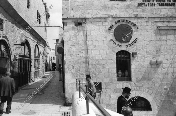 Image of sheet 19920350 photo 3: West Jerusalem, Junge und russischer Einwanderer und Opernsänger. Mea Shearim, Ben Yehudin Strasse. Vermesser in Jerusalem Ost. Schafherde. Projekt Ausbildung in Physiotherapie. Schafe werden gewaschen. El Ojer. Westbank. Portrait junge Palästinenser Tahreer Romaniah 23 ig Arztgehilfin. Portrait: Serin, (14) Von Siedler angefahren.
Israel Occupied territory Palestine Palästina 1992