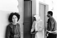 Image of sheet 19920410 photo 13: © 1992, OLIVIA HEUSSLER/ www.clic.li
Dr. Rugama Marton, (Isr.)  1992 √
Ruchama Marton (Hebrew: רוחמה מרטון‎) (born 1937) is an Israeli psychotherapist, psychiatrist, and feminist, and the founder of Physicians for Human Rights-Israe

Medizinisches Personal von CSS heute Medico International Jochi Weil unterstütztes Projekt in Qualqilya. Gesundheitstage Von Israelis  Israel Palästina Westbank Jordantal occupied territory 1992 

Anabta (Arabic: عنبتا‎) is a Palestinian town in the Tulkarm Governorate in the northern West Bank, located 9 kilometers east of Tulkarm. According to the Palestinian Central Bureau of Statistics, Anabta had a population of 7,329 inhabitants in 2007. Anabta is administered by a municipal council and is one of the oldest municipalities in the Tulkarm Governorate. The town has an urban area of about 1,300 dunams. Most of its exterior lands are planted with olives, figs and almonds or covered by forests. Water is provided by five underground wells, with distribution supervised by the town's municipality

Aus: Out of Jerusalem / Jenseits von Jerusalem page 55