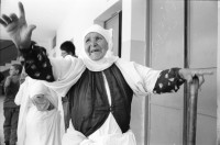 Image of sheet 19920410 photo 20: Dr. Ralf Guggenheim untersucht kleines herzkrankes Mädchen. Familie heisst Badran Abdu El Karem. Medizinisches Personal von CSS heute Medico International Jochi Weil unterstütztes Projekt Anabta. Gesundheitstage Israel Palästina Westbank Jordantal occupied territory 1992 √ Health care Medical help Human right Child 

Anabta (Arabic: عنبتا‎) is a Palestinian town in the Tulkarm Governorate in the northern West Bank, located 9 kilometers east of Tulkarm. According to the Palestinian Central Bureau of Statistics, Anabta had a population of 7,329 inhabitants in 2007.[1] Anabta is administered by a municipal council and is one of the oldest municipalities in the Tulkarm Governorate.[2] The town has an urban area of about 1,300 dunams. Most of its exterior lands are planted with olives, figs and almonds or covered by forests. Water is provided by five underground wells, with distribution supervised by the town's municipality