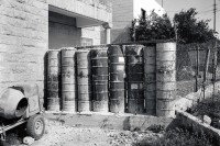 Image of sheet 19920420 photo 8: Barricade made by Israeli army to close the ways for the Palestinians to escape Beit Suriq Palestine 05.92 Human rights 1992 occupied territories √

The Israelis autorities cut off the connections between the Palestinian villages with barricades. Beit Suriq.
Shadows and other Natures