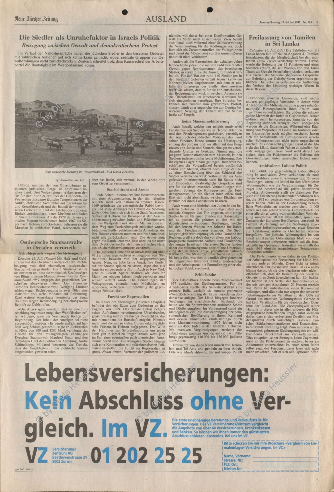 Image of sheet 19920430 photo 37: Spielplatz in der israelischen Siedlung Share Tikva. Israel
playground in the Israeli jewish settlement of Share Tikva is one of the oldest settlements in Israel. Occupied territory  children Palestine 1992 √ 
Aus: Out of Jerusalem / Jenseits von Jerusalem page 90 , 91

copyright by Olivia Heussler