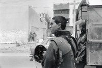Image of sheet 19920450 photo 24: Israeli army on military patrol in Al-Shate Refugee camp. Gazastrip Palestine 1992.