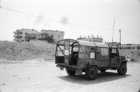 Image of sheet 19920460 photo 2: frtsg. Israel. Soldaten Patrouille im Gaza streifen. Kontrollposten am Mittelmeer. mit israel. Flagge. soldier army Israeli truck military mediterranian sea flag control
Al shate camp refugee Palestine

Al-Shati camp (Arabic: مخيّم الشاطئ‎), also known as Beach camp, is a Palestinian refugee camp located in the northern Gaza Strip along the Mediterranean Sea coastline in the Gaza Governorate, and more specifically Gaza City. The camp's total land area consists of 727 dunums. According to the Palestinian Central Bureau of Statistics (PCBS), al-Shati had a population of 87,158 inhabitants in mid-year 2006, while the United Nations Relief and Works Agency (UNRWA) reports a population of 78,800 registered refugees. The camp is the third largest refugee camp in the Palestinian Territories

-Neg. durch Dreck auf Objektiv verschmutzt.
Konzert von Steffi Wittwer in der Galerie am Walcheturm während
Ausstellung von Fischli/Weiss mit Schlagzeuger Bennings aus Holland. concert jazz rock Music galery art 1992 Zürich Schweiz Switzerland