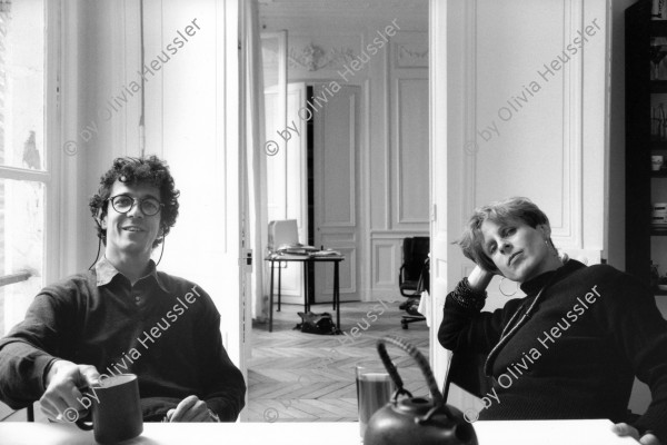 Image of sheet 19920630 photo 19: Esther Woerdehoff und Michael von Graffenried in ihrer Pariser Wohnung. 09.92 France Paris Photography 1992 √  Europe galery