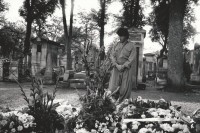 Image of sheet 19920640 photo 20: The three Irani-Kurds shot in Berlin, are burried in the Central Cimetery of Paris, Père Lachaise. Dr. Sadegh Sharafkandi was the Leader of the Iran Kurdish Democratic Party. Paris 27.09.92 Kurds France 1992
