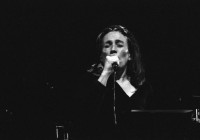 Image of sheet 19920660 photo 22: Corin Curchellas während ihres Auftrittes mit dem Vienna Art Orchestra in Zürich, 1992.