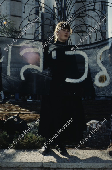 Image of sheet 19923001 photo 3: Women in Black, Manifestation in Jerusalem 1992.