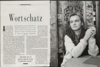 Image of sheet 19930060 photo 34: Portrait der deutschen Schriftstellerin Elke Heidenreich im Café Odeon für Das Magazin,  Zürich 1993. Schweiz Switzerland 
german writer: Elke Heidenreich (born 15 February 1943 in Korbach) is a German author, TV presenter and journalist.