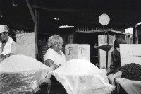 Image of sheet 19930680 photo 21: © 1993, OLIVIA HEUSSLER/ www.clic.li
Diese Frau verkauft am 'Mercado Oriental' in Managua, ihre Ware.  1993 Nicaragua √
traditional natural popular Markt market arroz beanes Bohnen Reis Rice vendedora verkäferin verkauf