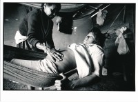 Image of sheet 19930780 photo 0: Dona Maria ist Hebamme und betreut eine junge Schwangere im Quartier. Esteli, Nicaragua 1993 teenager
Geburt traditionelle Heilmedizin Frauen Gesundheit Kinder Hängematte Hand Bauch health women girl Mädchen Kind Mutter Jugendliche pregnancy
Zurück von Brot für die Welt