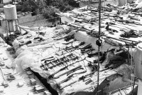 Image of sheet 19931310 photo 6: View over the roofs of the huts in Jabalia
copyright by Olivia Heussler
Gazastreifen 12. 1993 √ 
Jabalia Camp (Arabic: مخيّم جباليا‎) is a Palestinian refugee camp located 3 kilometers (1.9 mi) north of Jabalia. The refugee camp is in the North Gaza Governorate, Gaza Strip. According to the Palestinian Central Bureau of Statistics, the camp had a population of 93,455 in mid-year 2006
Shadows and other Natures