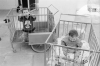 Image of sheet 19931470 photo 13: Die Milchkühe im Kibbutz geben im tag 30 liter Milch. Die Kühe haben keinen Auslauf ins Freie leben in der Wüste! Deganit arbeitet auch im Kindergarten. Deganit mit ihrer Tochter. Die Wäscherei. von aussen. Im Speisesaal arbeiten nur Frauen. Loundry
Samar (Hebrew: סָמָר‎‎) is a kibbutz in the Arabah valley in the far south of Israel. Located near Eilat, it falls under the jurisdiction of Hevel Eilot Regional Council.
Aegypten. Sudanesische Einwanderer bei Dahab.