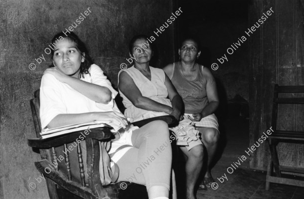 Image of sheet 19940420 photo 3: Sitzung der 14 Cros Comité Administrativ für Kleinkredite davon sind sechs Frauen. Mädchen beim Bohnen säubern Gruppenbild mit Bamby. Doña Juana Catalina 62j. sechs  Kinder macht seit sie 8 j. ist Canastos Körbe für die Kaffee ernte. Habe drei für Pantasma gekauft. Nicaragua 1994