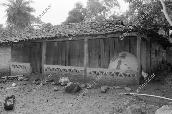 Image of sheet 19940590 photo 3: frtsg. 940580 Wasserleitungen COSUDE und Inaa Frauen arbeiten mit Schaufeln und Hacken. Haus mit trad. Backofen. Rohre an Baum. Nicaragua 1994
Die Frauen des Dorfes 'El Penasco' arbeiten freiwillig (unterstützt mit Schweizer Finanzierungen aus der Entwicklungshilfe DEZA COSUDE) an der Wasserleitung mit. Farming Farmer cows women woman work micro credit agriculture water