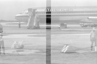 Image of sheet 19950070 photo 5: Flughafen Curacao Doppelbelichtungen Flugzeug der KLM und Leute etc,