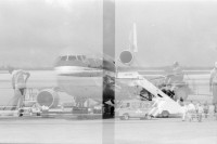 Image of sheet 19950070 photo 6: Flughafen Curacao Doppelbelichtungen Flugzeug der KLM und Leute etc,