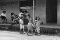 Image of sheet 19950140 photo 36: Das Schulhaus in der Kooperative Lagartillo ist von Schweizerinnen gebaut und wurde nach dem von der Contra getöteten Maurice Demierre genannt. Achuapa Nicaragua 1995 √
Coop owned school named after swiss volunteer 'Maurice Demierre ' killed by the Contra 1986 
school girl baby child study public solidarity