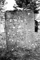 Image of sheet 19960230 photo 15: © 1996, Olivia Heussler / www.clic.li
Switzerland Europe 03. 1996 √ 
Grave stone on the grave of the artist, painter and sculptor Alis Guggenheim (1896-1958) Jewish cemetery in Lengnau.
art woman 
www.alisguggenheim.com