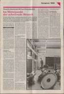 Image of sheet 19960430 photo 10: Arbeiter in der Montagehalle der ABB Turbo Systems Ltd. in Baden, Schweiz 1996 √ Man at work, worker in the assembly hall of ABB Turbo Systems Ltd. Baden Canton Aargau Switzerland 
Work industry 
1891 ist ein denkwürdiges Jahr. Charles E. Brown und Walter Boveri gründen die Brown, Boveri & Cie. in Baden. Es beginnt eine eindrückliche Erfolgsgeschichte, die nachhaltige Spuren in der Schweizer Wirtschaft hinterlässt. Das elektrotechnische Unternehmen vollbringt eine Pionierleistung nach der anderen, erschliesst sich neue Märkte und wächst in einem Tempo, dass einem der Atem stockt
Schichtwechsel
