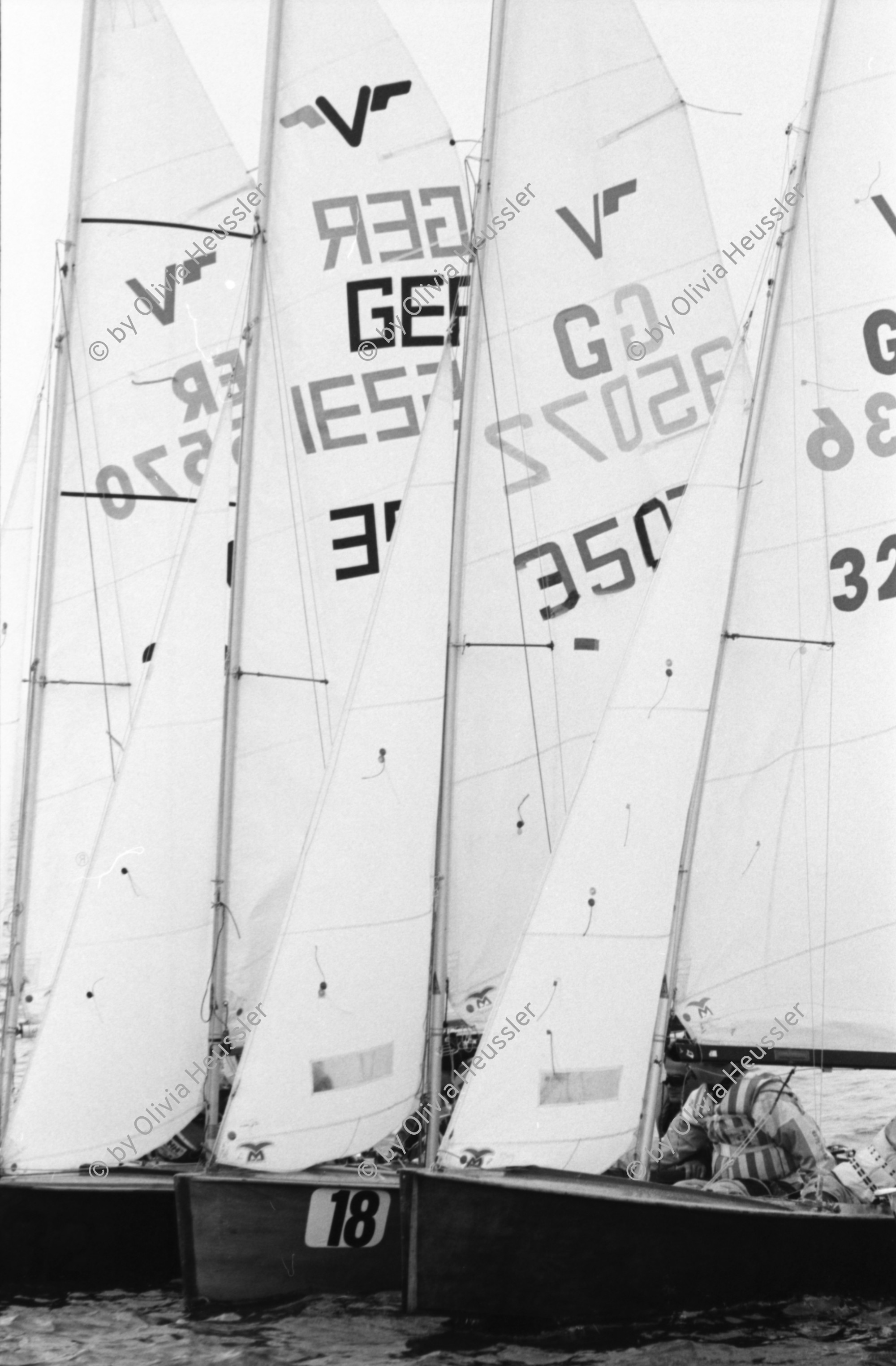 Image of sheet 19960620 photo 33: Laser segeln Segelboot auf dem Bodensee