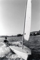 Image of sheet 19960640 photo 3: Junioren Laser Segel Segeln Training am Zürichsee. Juli 1996 √ Zürich ZSC
sailing lake zurich water sport