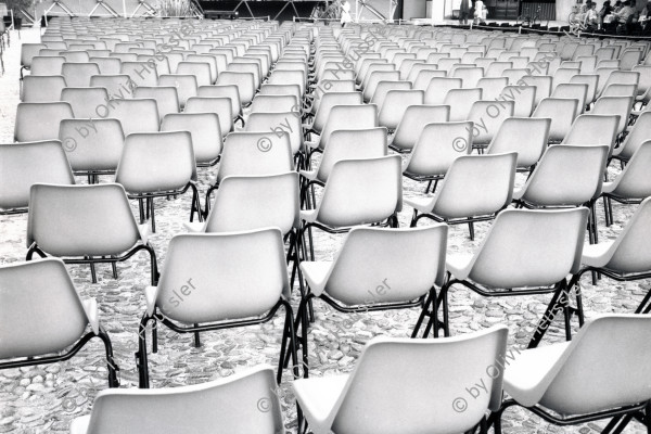 Image of sheet 19960720 photo 36: Ticino Film Pellicula Festival chairs Kanton Switzerland Suisse Svizzera