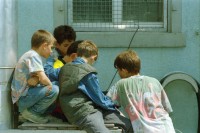 Image of sheet 19980220 photo 32: Kinderhaus Stromboli Kinder Gruppe Amt für Soziokultur Zürich 05.98 Zürich, Kreis fünf 5 Zollstrasse Schweiz Switzerland Europe
© 1998, Olivia Heussler