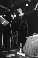 Image of sheet 19990010 photo 31: Saadet Türköz singt am Taktlos in der Roten Fabrik Zürich 1999 music concert singer culture 
Saadet Türköz (* 1961, Istanbul), ist eine kasachisch-türkische Sängerin und Komponistin. 
Swiss Schweiz Switzerland Europe
√ © 1999, Olivia Heussler