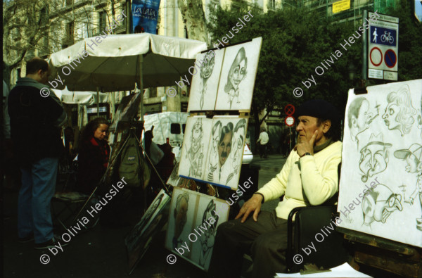 Image of sheet 20020030 photo 14: Kreuzfahrt Costa Ramblas Barcelona Spanien Schiff Che Guevara Palmen Kunst Gabrielle Attinger Alis Heussler Recycling Tanks Container Strassenwischer