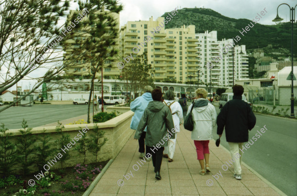 Image of sheet 20020110 photo 0: Affen Meriel und ihre Mutter mit Affen Flughafen Alis und Olivia Heussler
Die Halbinsel Gibraltar Touristen 
Ferien Schifffahrt kreuzfahrt