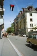 Image of sheet 20020180 photo 24: 1. Mai Demonstration in Zürich Palästinaflagge