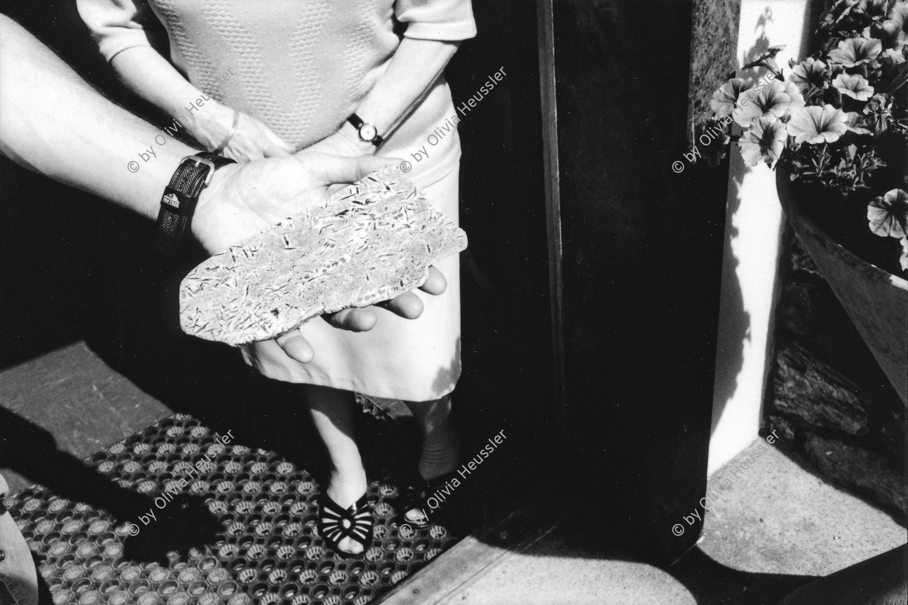 Image of sheet 20020361 photo 35: Göschenen Hotel Gotthard gneis, Mineralien Gotthard Souvenir Kanton Uri, Schweiz
2002 √ stein stone granit 
© 2002, OLIVIA HEUSSLER / www.clic.li