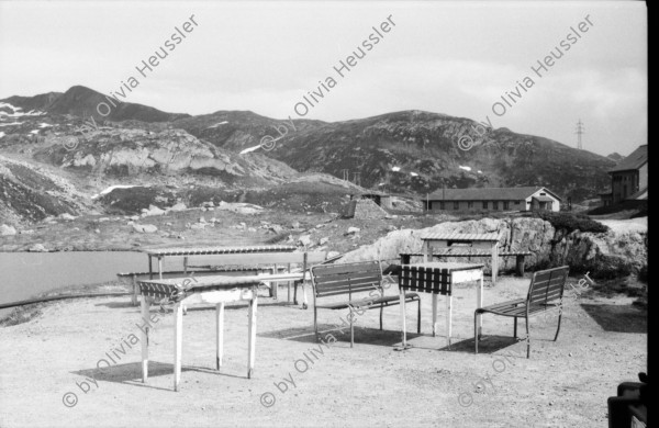 Image of sheet 20020470 photo 28: Gotthard Hospiz Passhöhe Bratwurststand Stausee Elektrizität s mast Gallerie Bergsee Stausee Grill