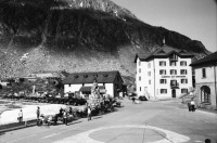 Image of sheet 20020480 photo 12: Gotthard Passhöhe Monument General Alexander Wassiljewitsch Suworow (1729–1800); 
Am 24. September 1799 eroberte er den St.-Gotthard-Pass von den Franzosen.  auf Pferd Denkmal Hospiz Cervelatstand Bratwurst