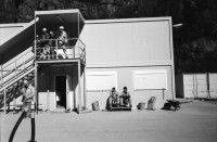 Image of sheet 20020890 photo 23: ehemalige auto Gotthard Station Gas Benzin Tankstelle Garage und Hanfladen oder ehemaliger Porno Sex shop (1996) in Bodio
Schweiz Switzerland svizzera 2002 Canton ticino tessin Europe √